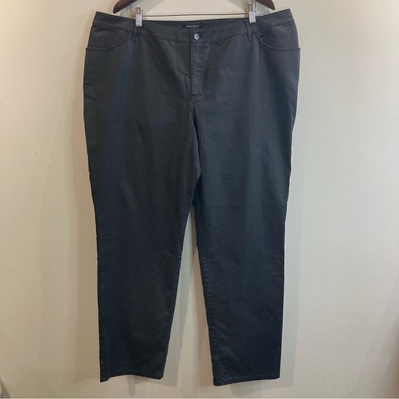 LAFAYETTE 148 Sz 20W Subtle Chevron Pattern Tapered Leg Trouser Pants - Picture 1 of 10